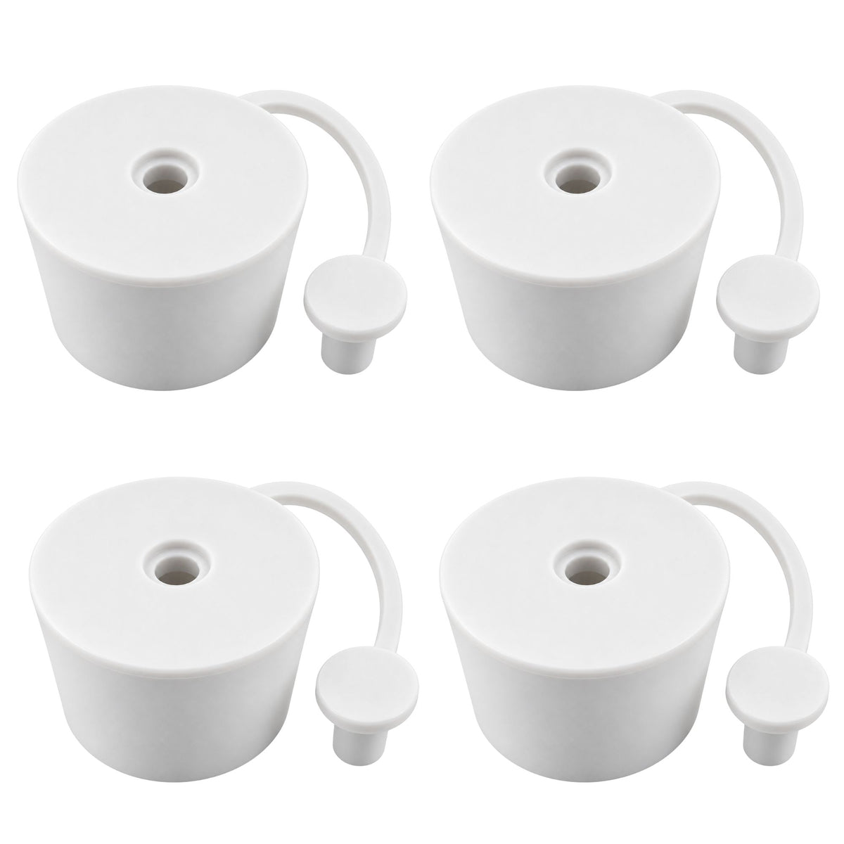 Demijohn Bung Airlock Cap 32mm White Rubber Fermentation Stopper Home Brew Wine 1-10 Pack