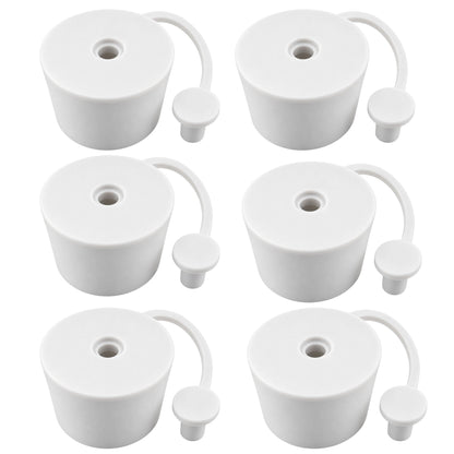 Demijohn Bung Airlock Cap 32mm White Rubber Fermentation Stopper Home Brew Wine 1-10 Pack