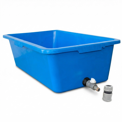 Heavy Duty 90L Dog Bath Tub Pet Washing Pool with Drain Plug and Hose Connector Large Plastic Dog Wash Tub for Indoor Outdoor Grooming Cooling Pool Multi Colour