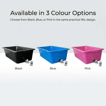 Heavy Duty 90L Dog Bath Tub Pet Washing Pool with Drain Plug and Hose Connector Large Plastic Dog Wash Tub for Indoor Outdoor Grooming Cooling Pool Multi Colour