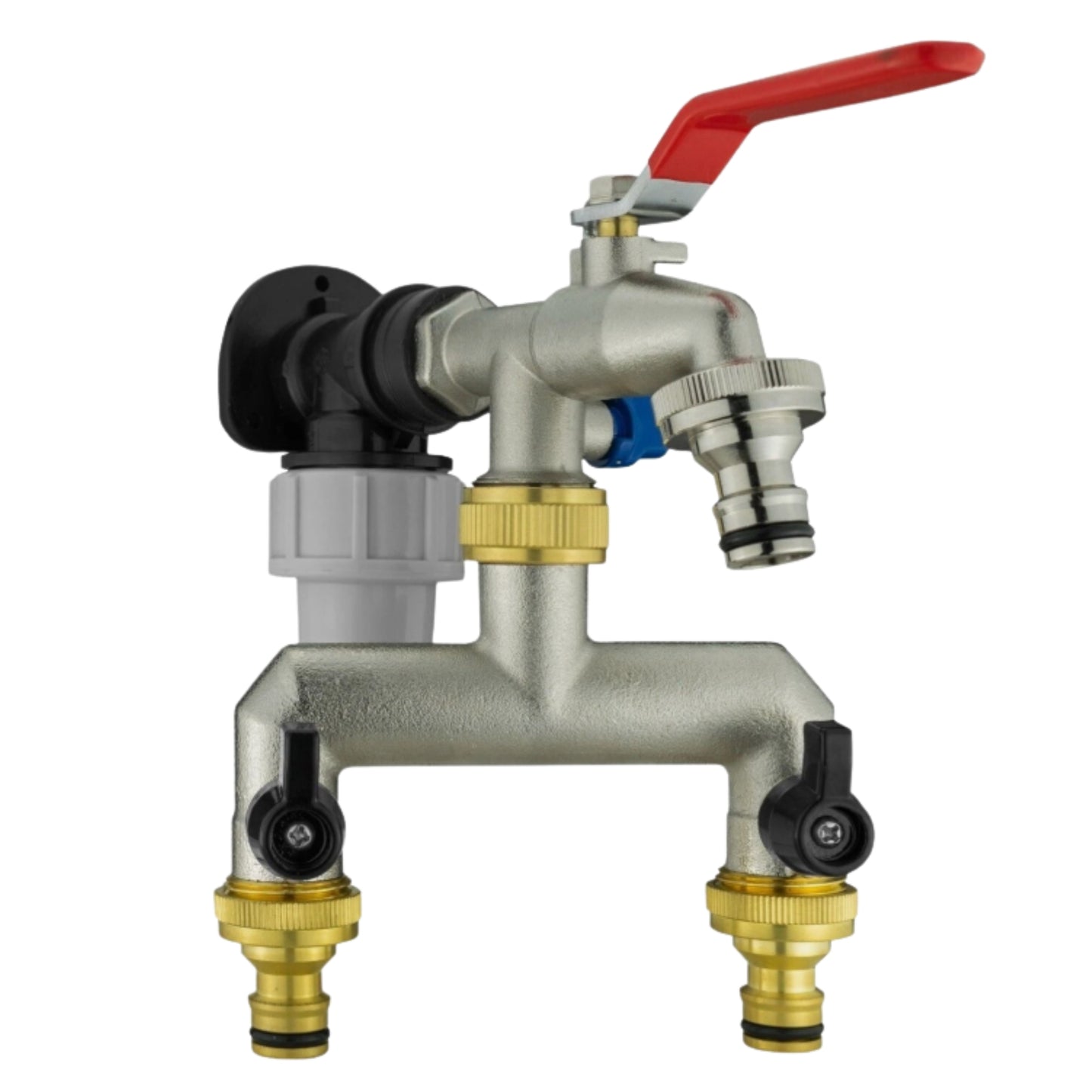 MDPE Wall Flange Plate + Compatible Quick Connect Tap Kits Fitting 20mm/25mm