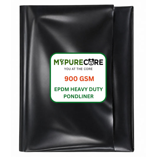 Pond Liner EPDM Rubber Heavy Duty 900GSM Waterproof Fish Pond Membrane Black Multiple Sizes