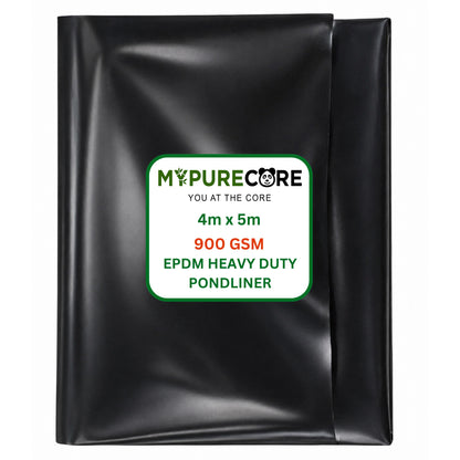Pond Liner EPDM Rubber Heavy Duty 900GSM Waterproof Fish Pond Membrane Black Multiple Sizes