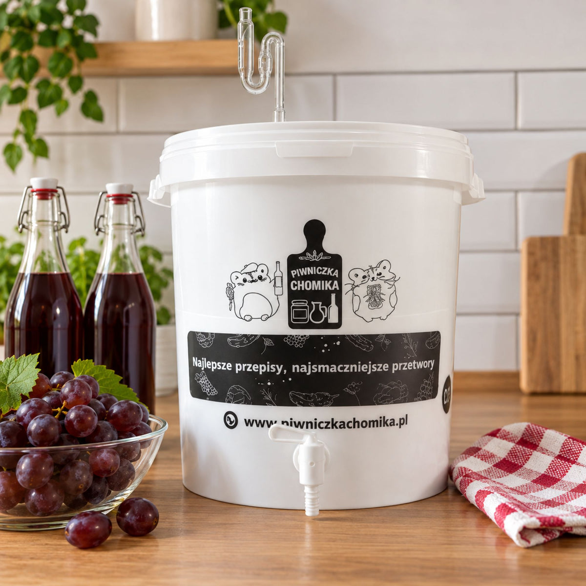Fermentation Bucket 30L with Tap & Airlock Home Brew Wine Brewing PACK OF 3