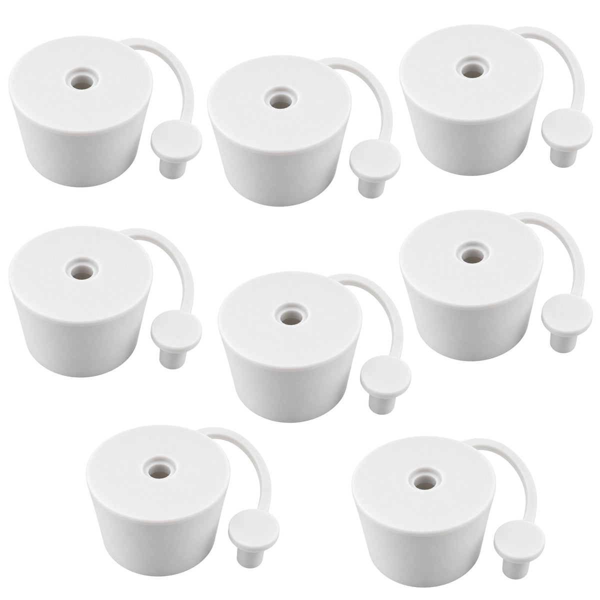 Demijohn Bung Airlock Cap 32mm White Rubber Fermentation Stopper Home Brew Wine 1-10 Pack