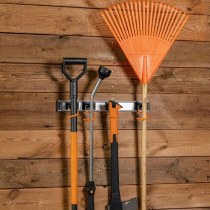 Tool Rack Rail Wall Mount Organizer Garage Garden Shed Storage 3 or 5 Hooks