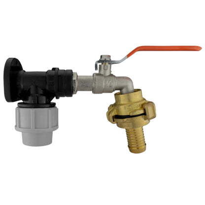 MDPE Wall Flange Plate + Compatible Quick Connect Tap Kits Fitting 20mm/25mm