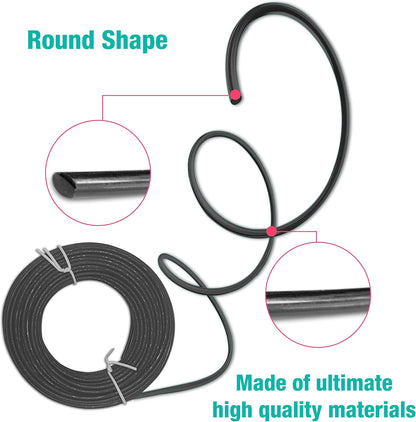 Strimmer Line Black Star – 2.4 mm x 15 m Strimmer Wire – Ideal for Professional Trimming of Medium to Long Grass
