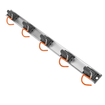 Tool Rack Rail Wall Mount Organizer Garage Garden Shed Storage 3 or 5 Hooks
