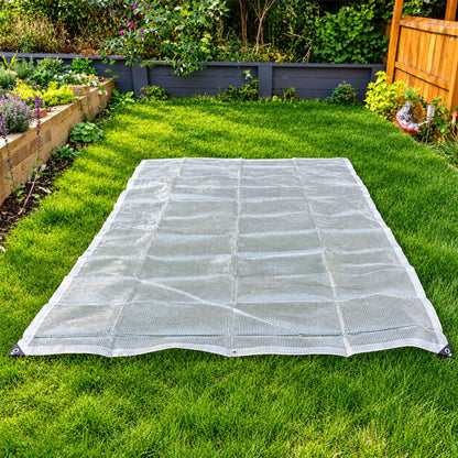 Clear Tarpaulin 300GSM Heavy Duty Waterproof Sheet + 10 Clip On Eyelets