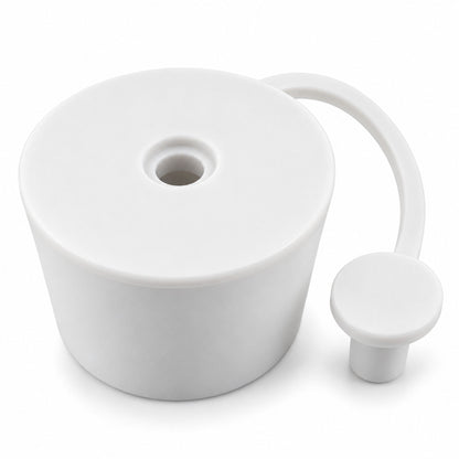 Fermentation Airlock Kit 6-Chamber Clear Plastic with White Rubber Bung KZ32 Cap Home Brew Wine Beer
