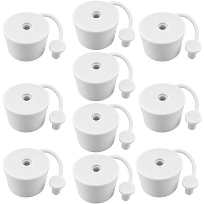 Demijohn Bung Airlock Cap 32mm White Rubber Fermentation Stopper Home Brew Wine 1-10 Pack