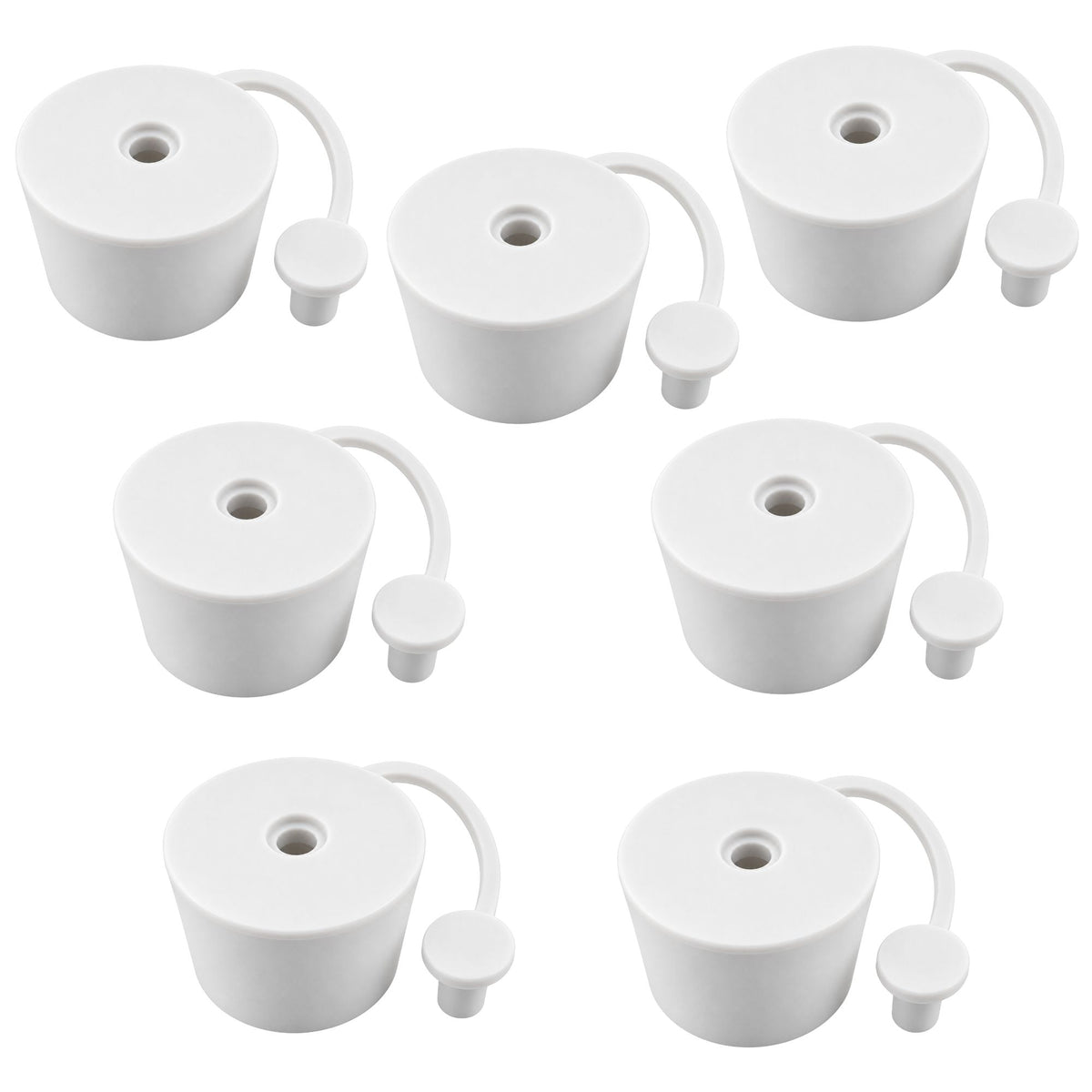 Demijohn Bung Airlock Cap 32mm White Rubber Fermentation Stopper Home Brew Wine 1-10 Pack