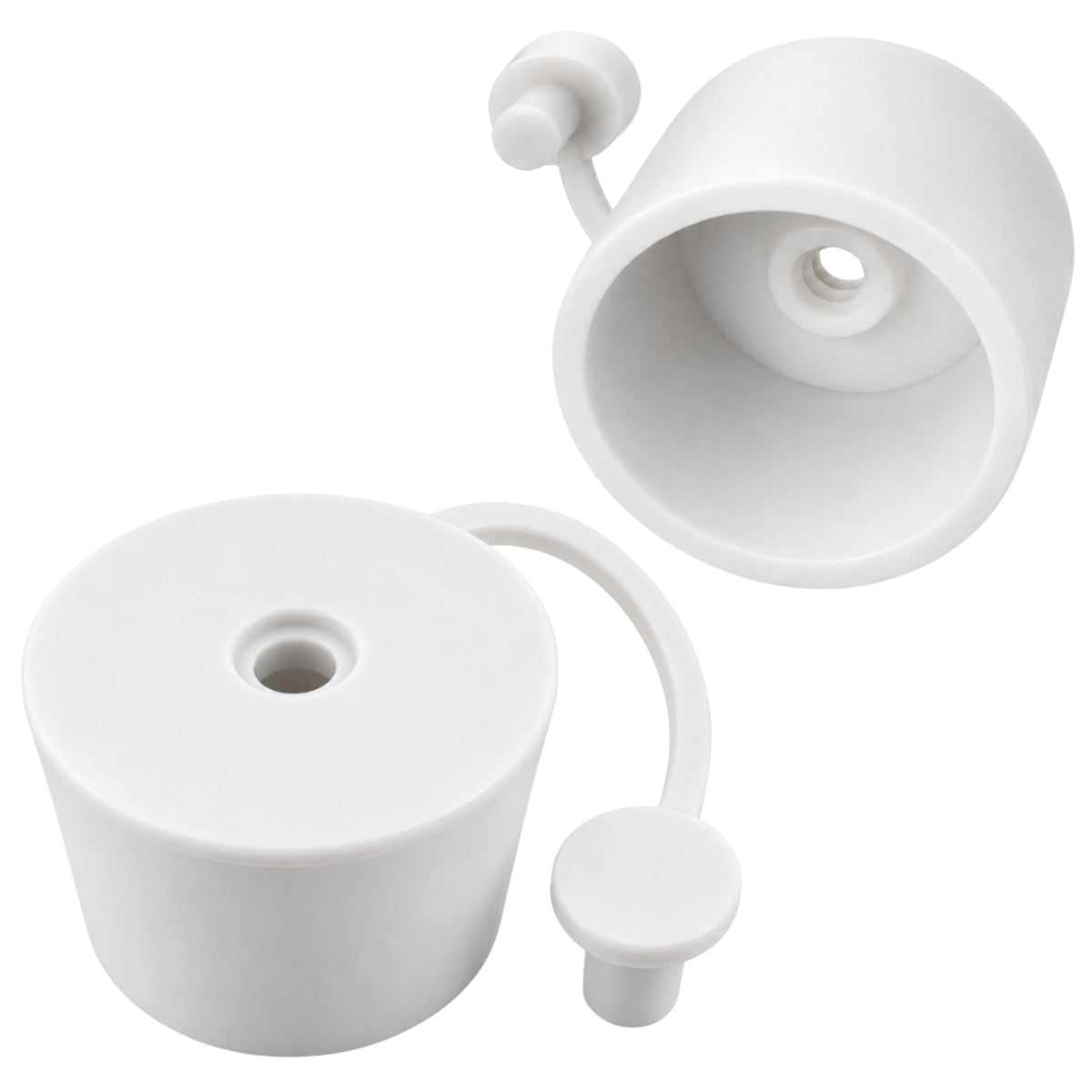 Fermentation Airlock Kit 6-Chamber Clear Plastic with White Rubber Bung KZ32 Cap Home Brew Wine Beer