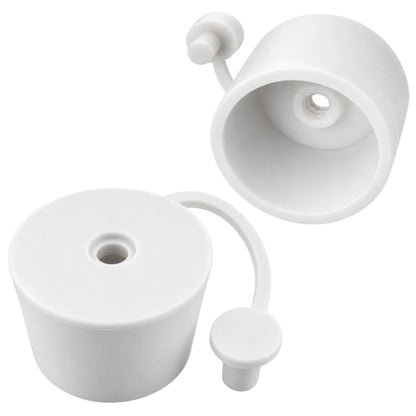 Fermentation Airlock Kit 6-Chamber Clear Plastic with White Rubber Bung KZ32 Cap Home Brew Wine Beer