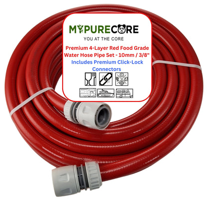 Food Grade Water Hose 10mm & 12mm - Hot & Cold Water Pipe Caravan, Boat & Garden