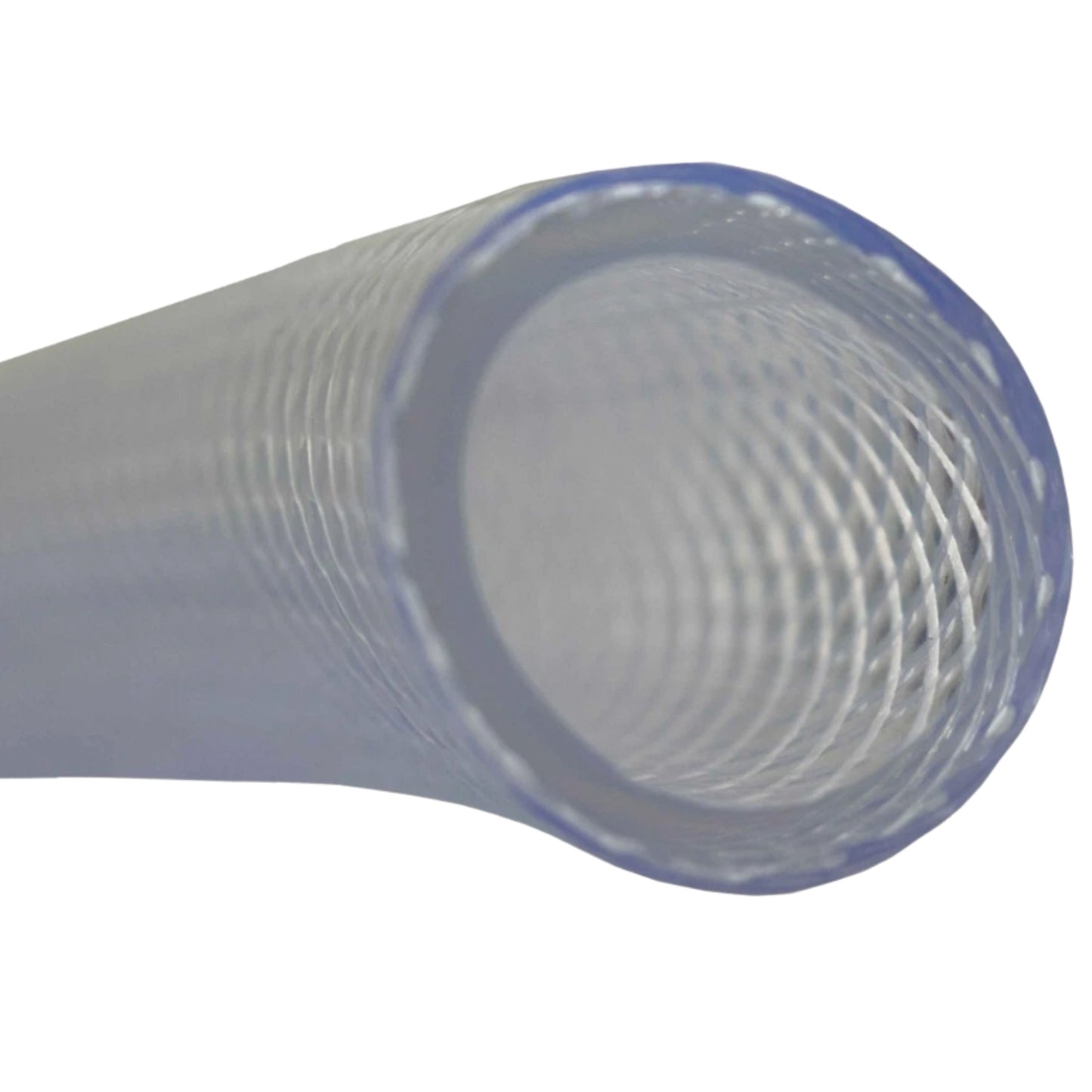 Clear Reinforced PVC Hose Pipe 12.5mm with 2 Quick Connectors – Durable 4-Layer Food Safe Garden Water Hose for Liquids, Aquariums, Ponds & Irrigation