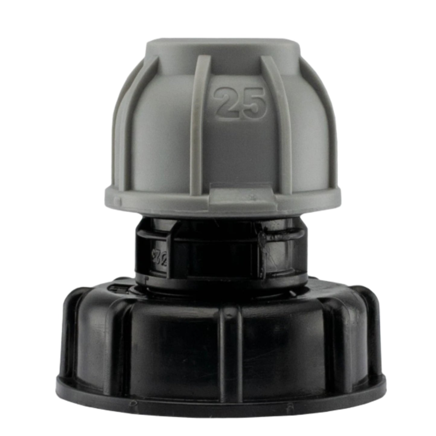 Water Tank Adapter IBC S60x6 to MDPE Pipe 20mm/25mm/32mm - Straight, Elbow, Tee