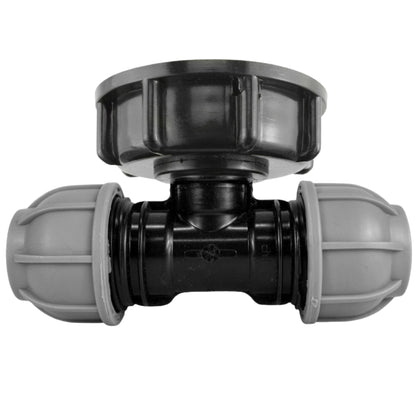 Water Tank Adapter IBC S60x6 to MDPE Pipe 20mm/25mm/32mm - Straight, Elbow, Tee