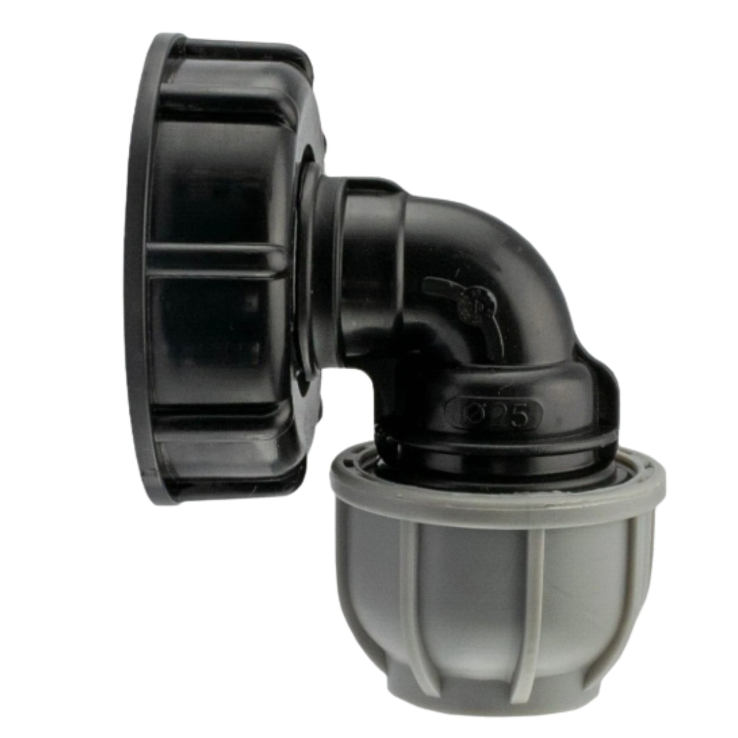 Water Tank Adapter IBC S60x6 to MDPE Pipe 20mm/25mm/32mm - Straight, Elbow, Tee