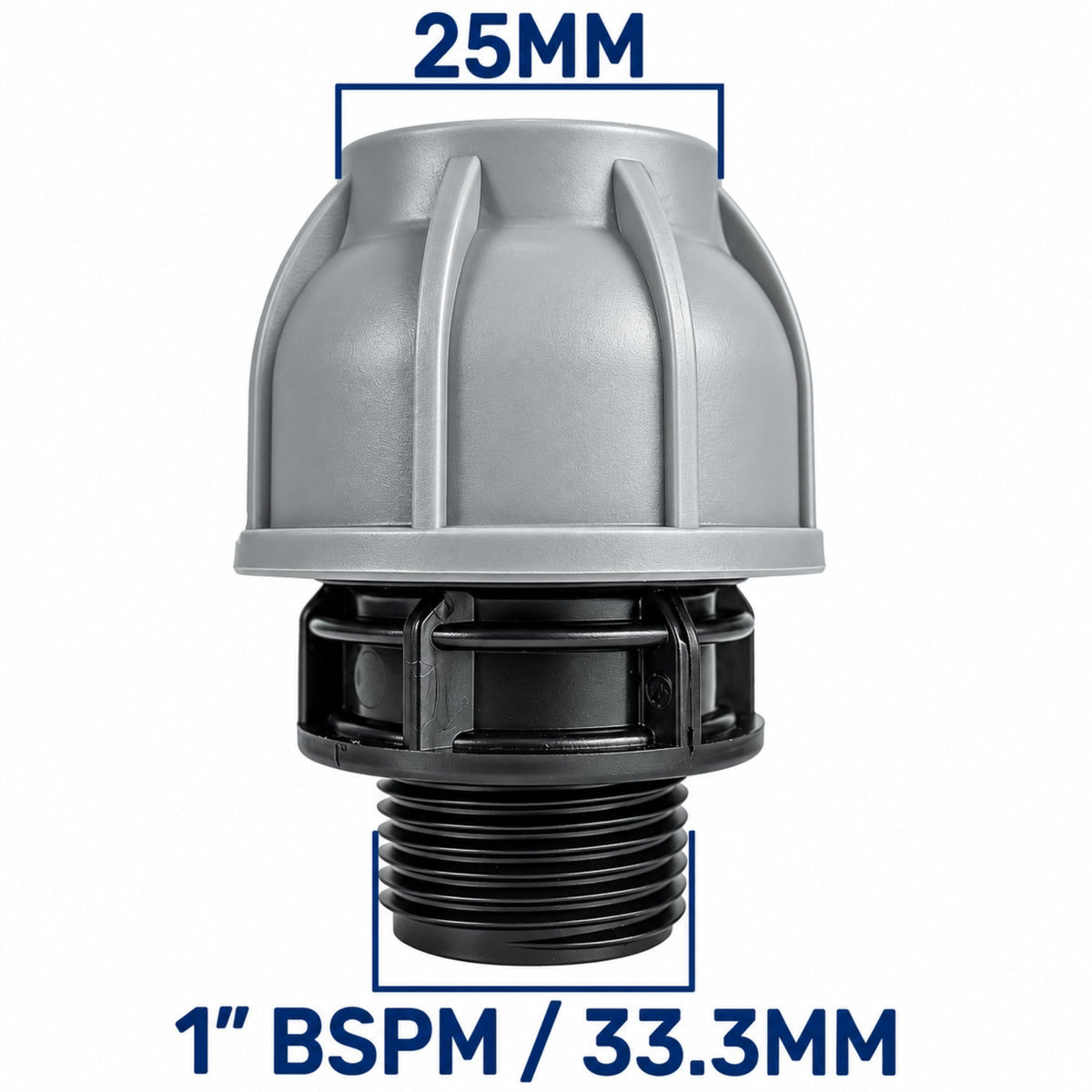 IBC 6 inch Tank Lid 155mm Vented Cap MDPE Pipe Connector 25mm 32mm Straight Elbow Kit