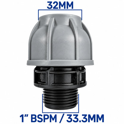 IBC 6 inch Tank Lid 155mm Vented Cap MDPE Pipe Connector 25mm 32mm Straight Elbow Kit