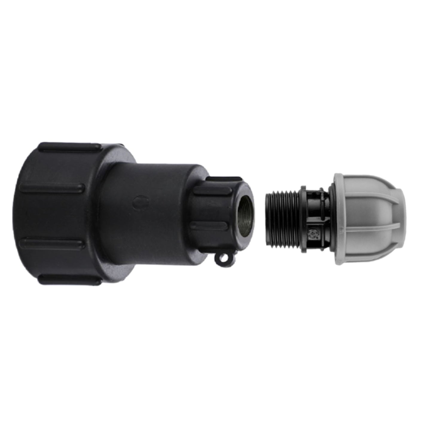 IBC Adapter S60x6 BSP MDPE Fittings 3/4" Extended Adaptor - Tee, Straight, Elbow 25mm & 32mm