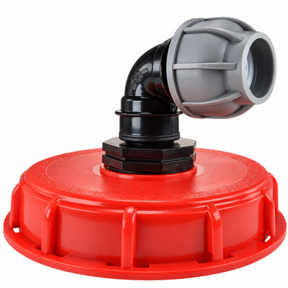 IBC 6 inch Tank Lid 155mm Vented Cap MDPE Pipe Connector 25mm 32mm Straight Elbow Kit