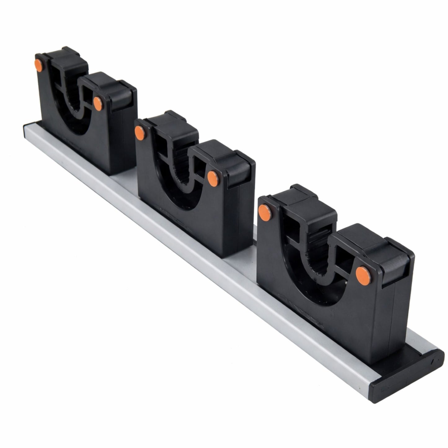 Tool Holder Wall Mount Aluminium Rail Gripper Storage Rack 3 or 5 Handles