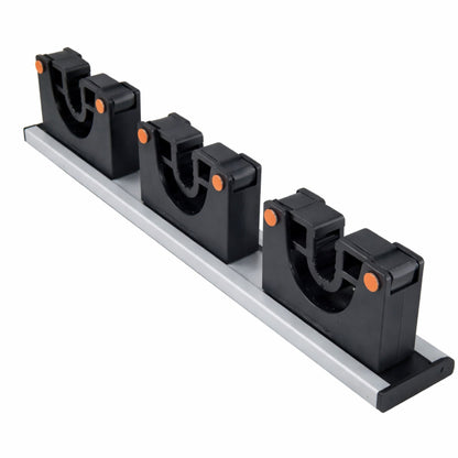 Tool Holder Wall Mount Aluminium Rail Gripper Storage Rack 3 or 5 Handles