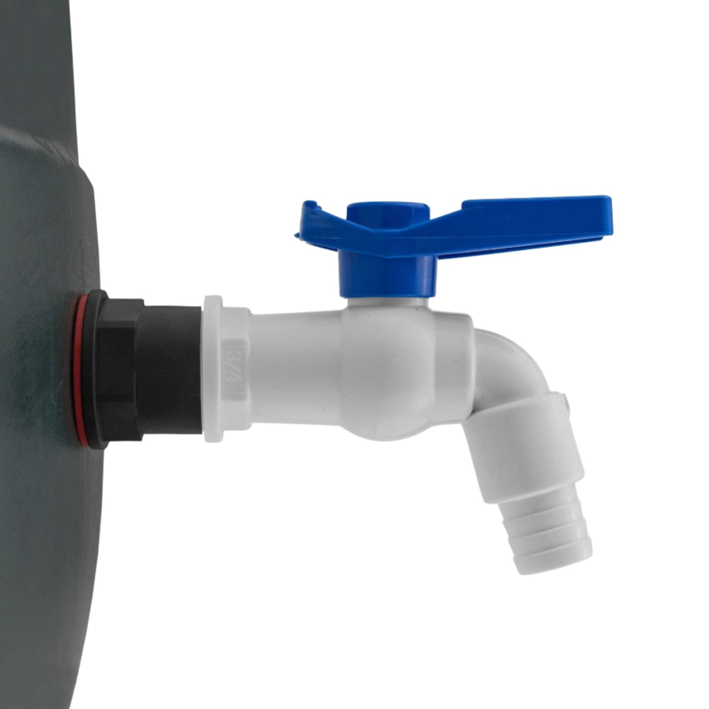 Garden Water Butt Tap Kit with Drill Bit – Rain Barrel Adapter 3/4" BSP Hose Connector with Tap Options, Washers & PTFE Tape for Water Tank, IBC & Garden Irrigation Systems