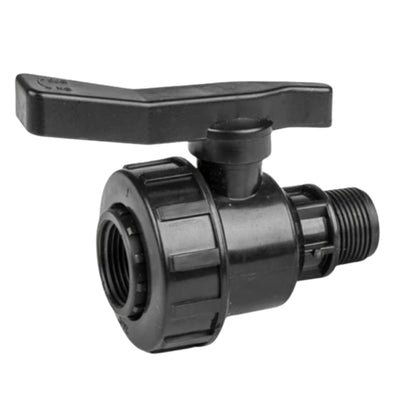 IBC 2” S60X6 Cap with Large Plastic Valve, 19mm Brass Hose Barb & PTFE Tape | Durable Leak-Proof Kit
