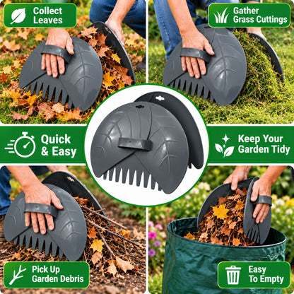 Leaf Grabber Garden Leaf Rake Garden Tool Pair Outdoor Garden Hands
