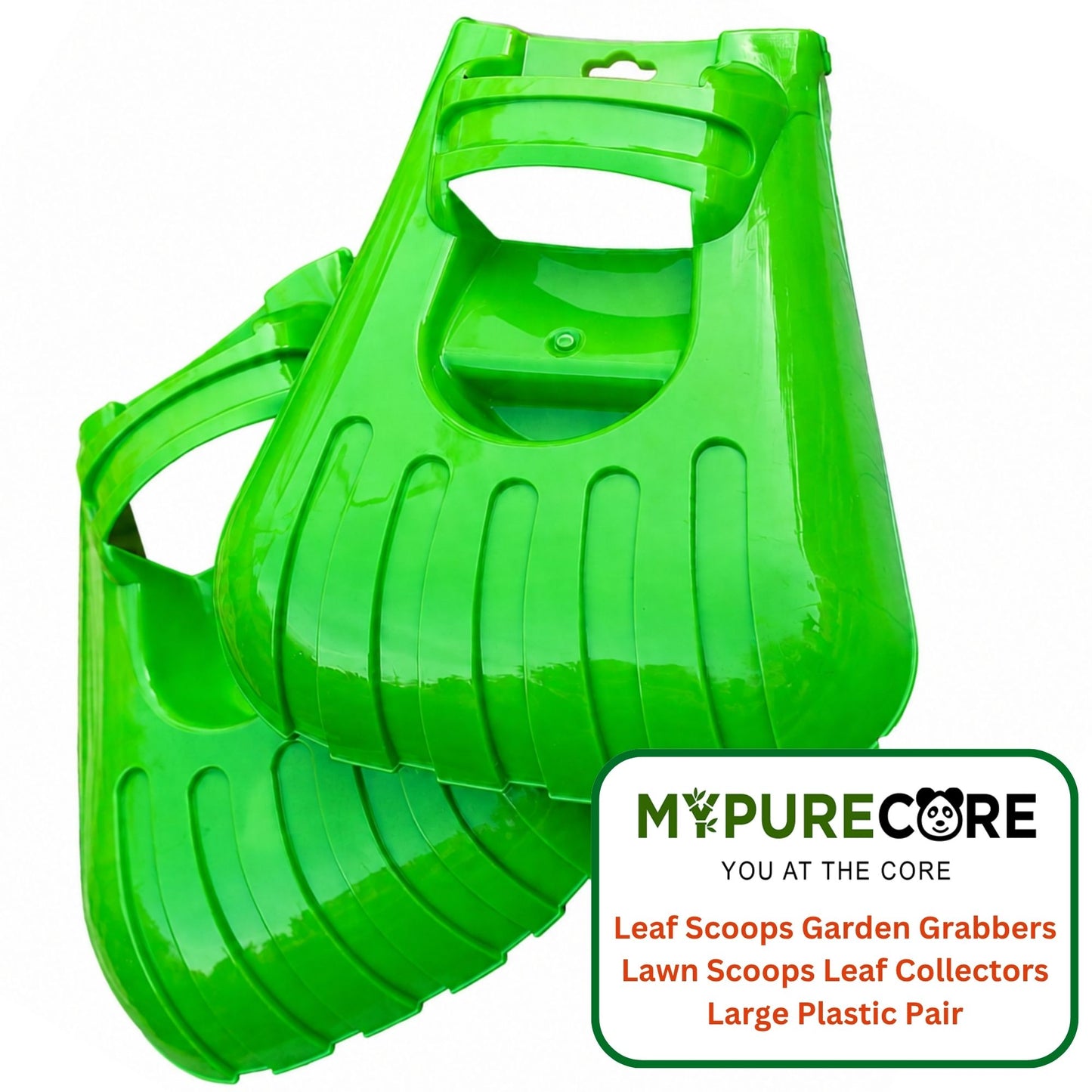Leaf Garden Grabbers Lawn Scoops Leaf Collectors Large Plastic Pair