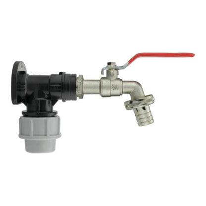 20mm & 25mm MDPE Wall Plate with Tap | Valve | Connector | Splitter Kits Fitting