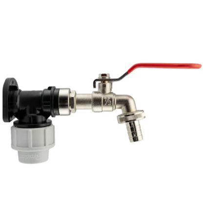 20mm & 25mm MDPE Wall Plate with Tap | Valve | Connector | Splitter Kits Fitting