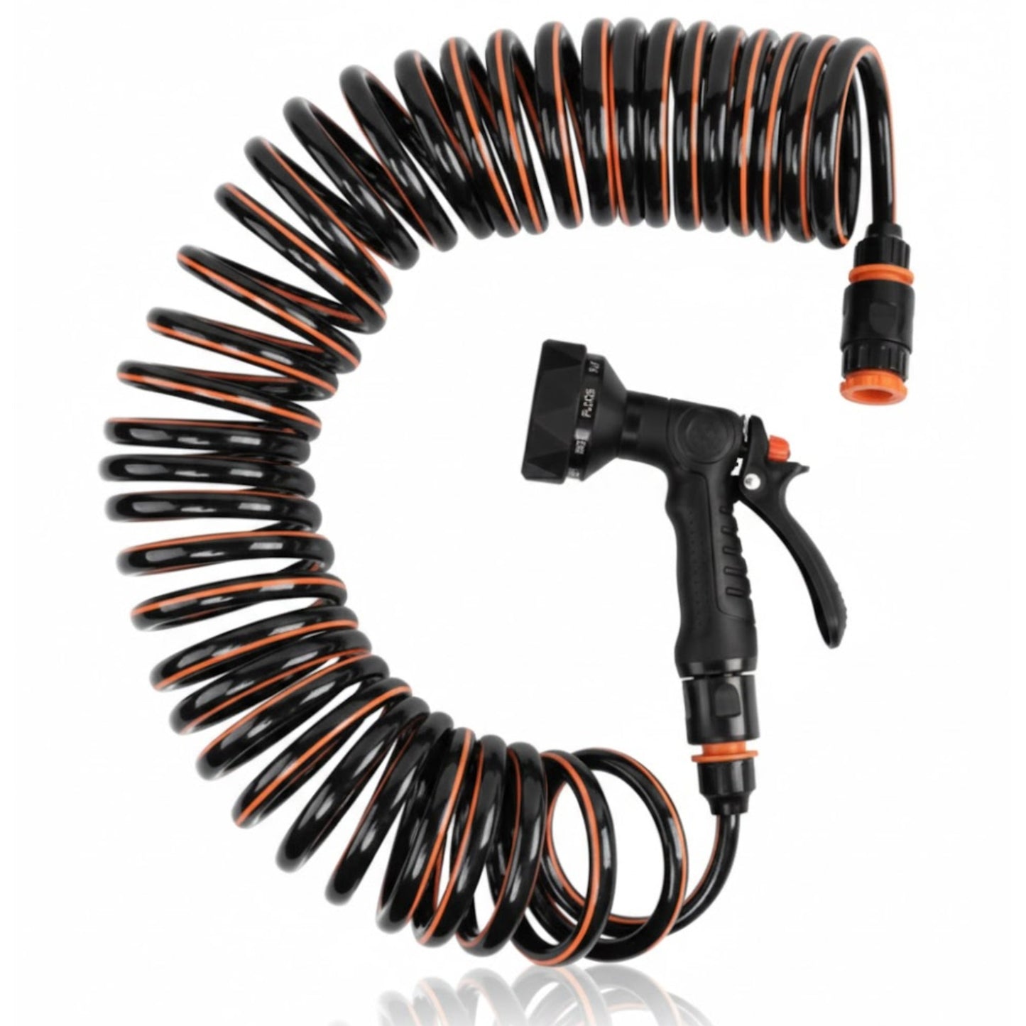 Spiral Expandable Curly Garden Spray Watering Hose Set Space Saving (10M or 15M)