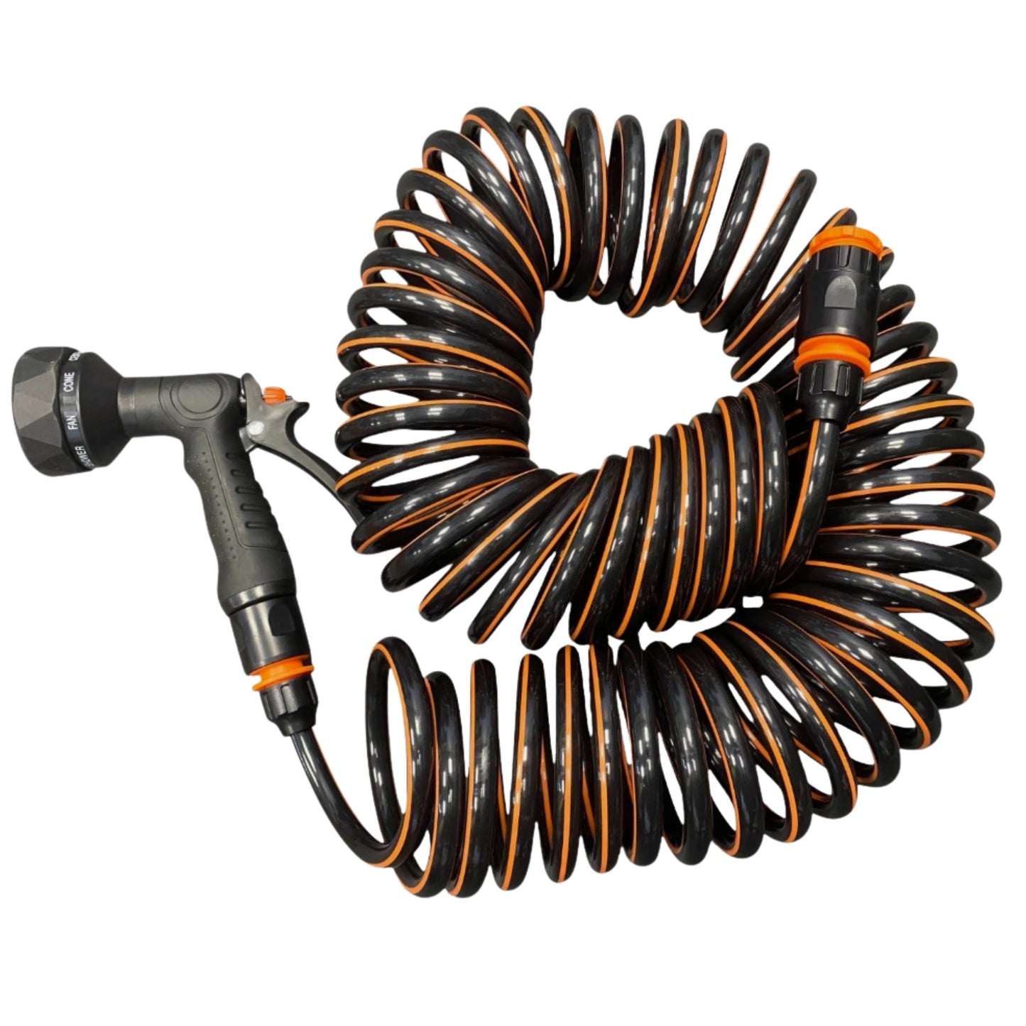 Spiral Expandable Curly Garden Spray Watering Hose Set Space Saving (10M or 15M)