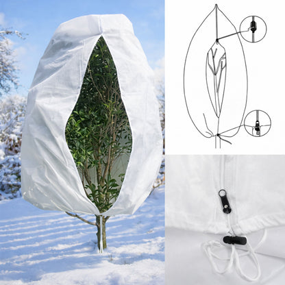 Plant Protection Cover 50GSM with Zipper & Drawstring Frost Guard Sack