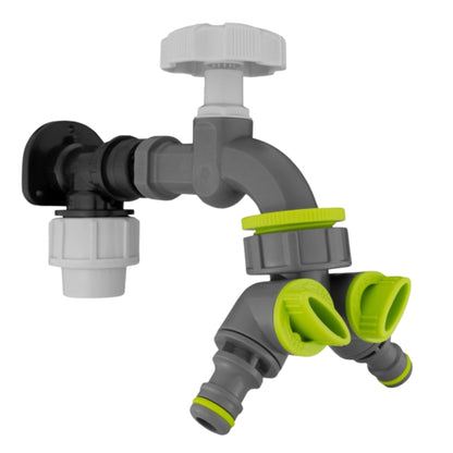 MDPE Wall Flange Plate + Compatible Quick Connect Tap Kits Fitting 20mm/25mm