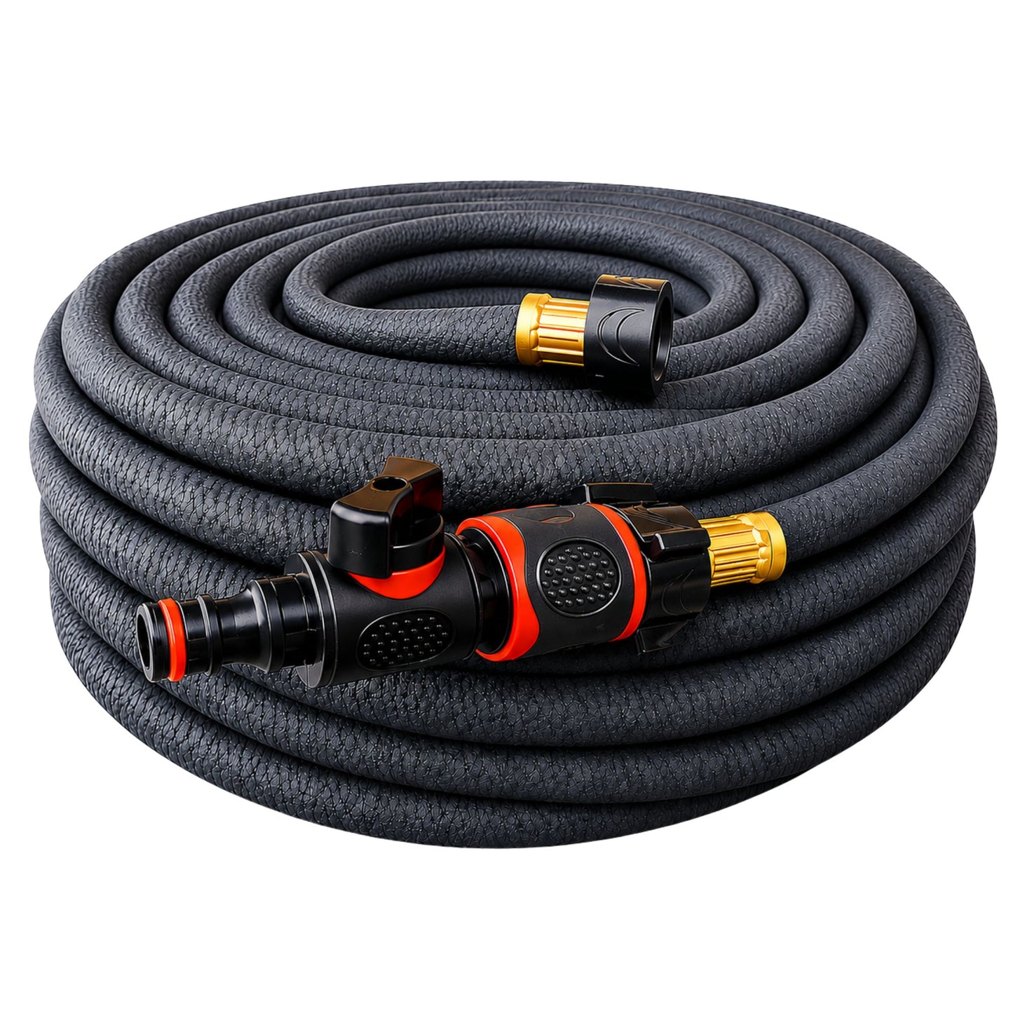Porous Soaker Hose Irrigation Kit with Flow Control Valve | Flexible Garden Watering Hose Root Irrigation System | 7.5m - 30m