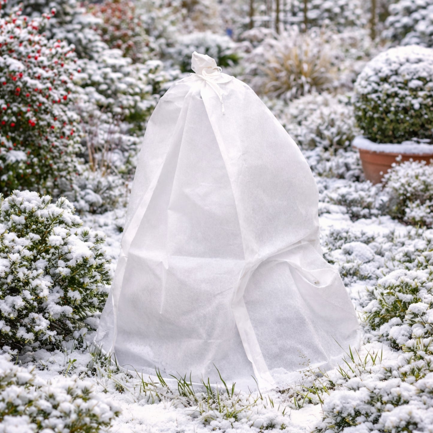 Plant Protection 50GSM Fleece Sleeve Frost Guard Cover for Shrubs & Plants