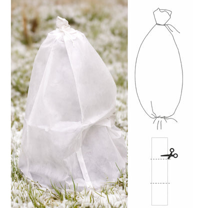 Plant Protection 50GSM Fleece Sleeve Frost Guard Cover for Shrubs & Plants