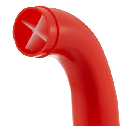 IBC Water Tank Downward Spout Connector - 2" Red Angle Outlet with Cap
