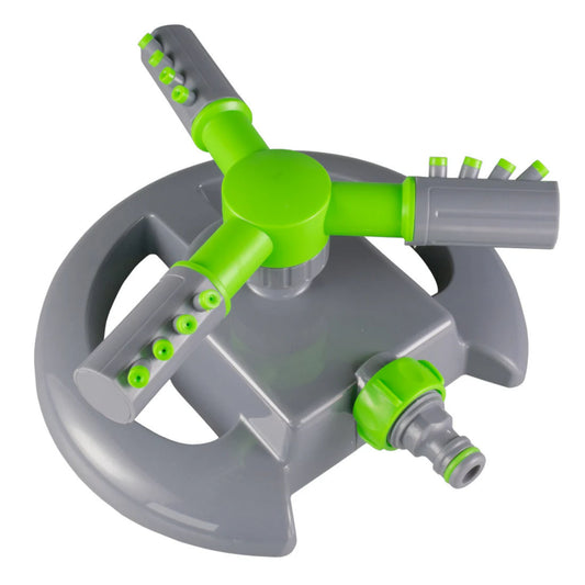 3-Arm Rotating Lawn Sprinkler Adjustable Spray – Garden Yard Watering Tool