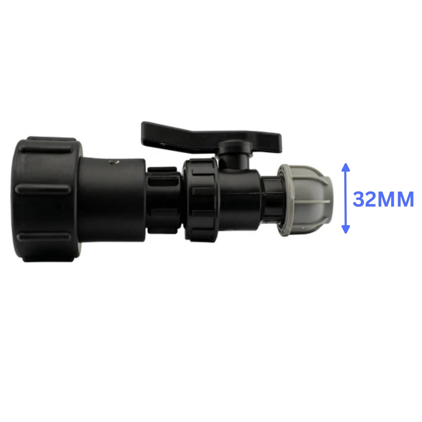 IBC Tank Outlet Fitting S60x6 to MDPE20mm 25mm 32mm,Tee,Straight,Elbow Connector