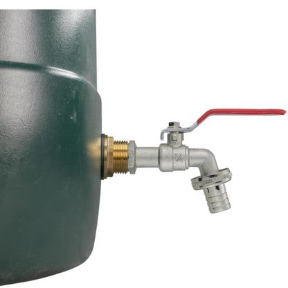 Water Butt Brass Kit 3/4" BSP to 1/2" – Heavy-Duty Brass Tank Connector with PTFE Tape & Lever Tap Options – Rainwater Harvesting, Barrels & IBC Containers