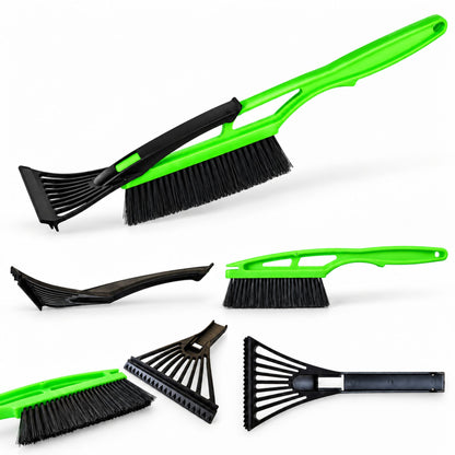 Snow Brush Ice Scraper Windscreen Car Window Frost De-Icer Winter Black Green Handheld