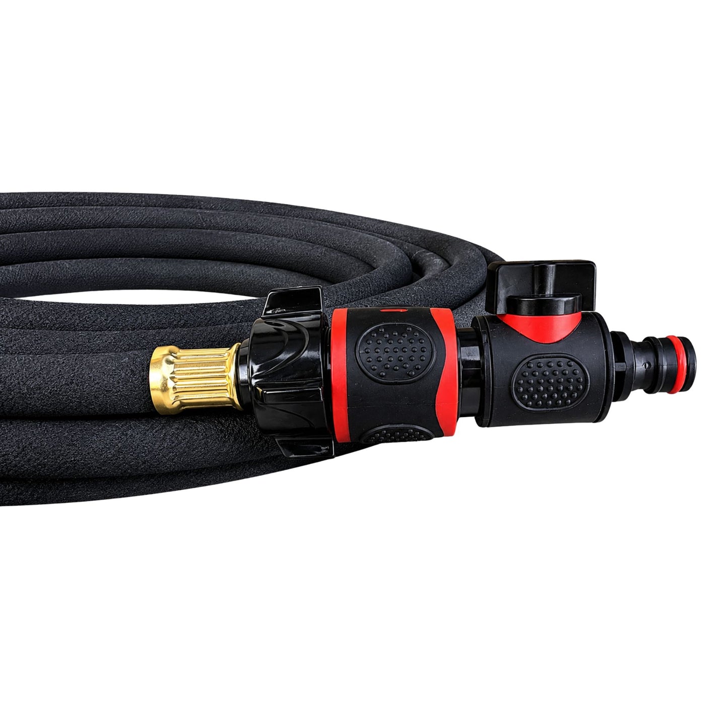 Porous Soaker Hose Irrigation Kit with Flow Control Valve | Flexible Garden Watering Hose Root Irrigation System | 7.5m - 30m