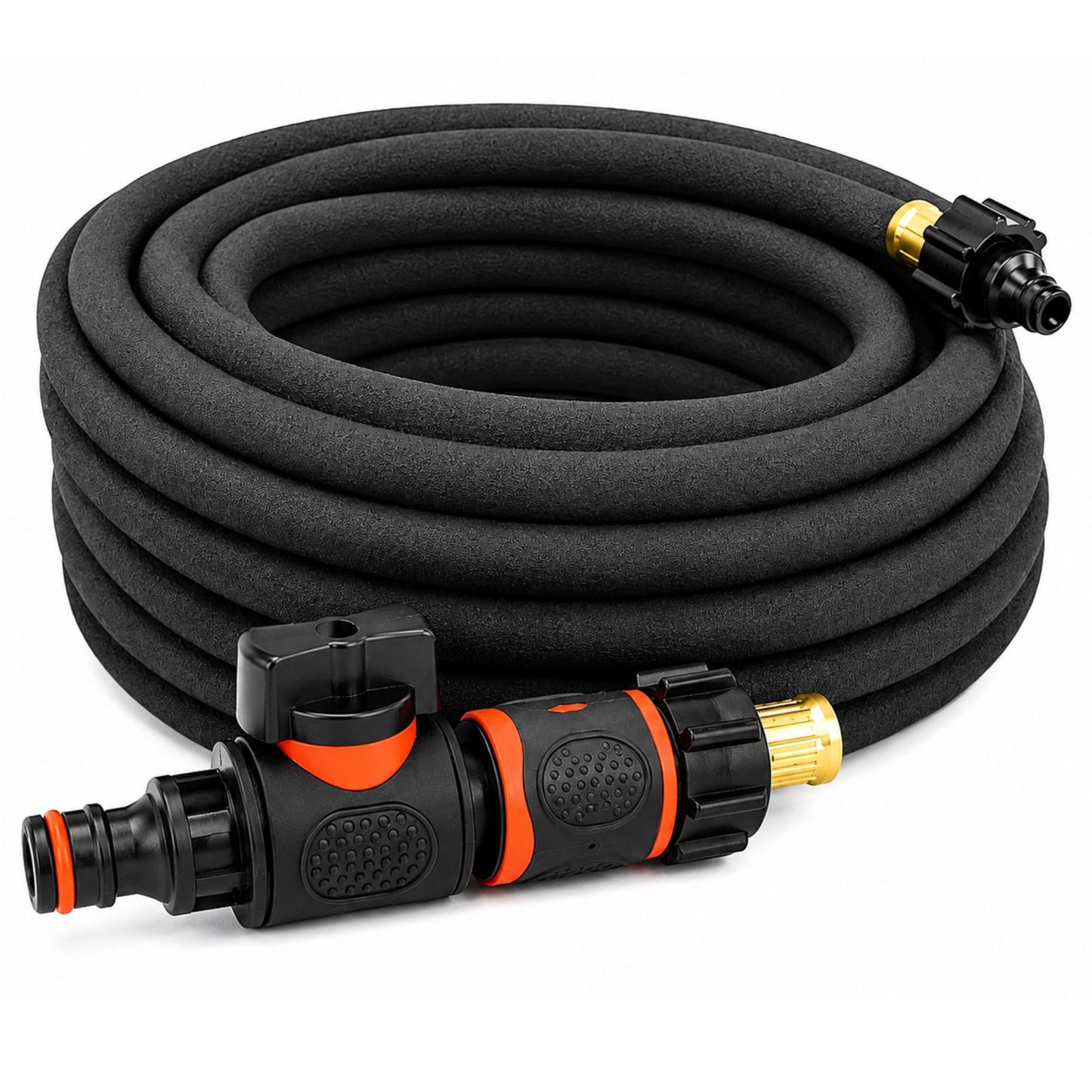 Porous Soaker Hose Irrigation Kit with Flow Control Valve | Flexible Garden Watering Hose Root Irrigation System | 7.5m - 30m